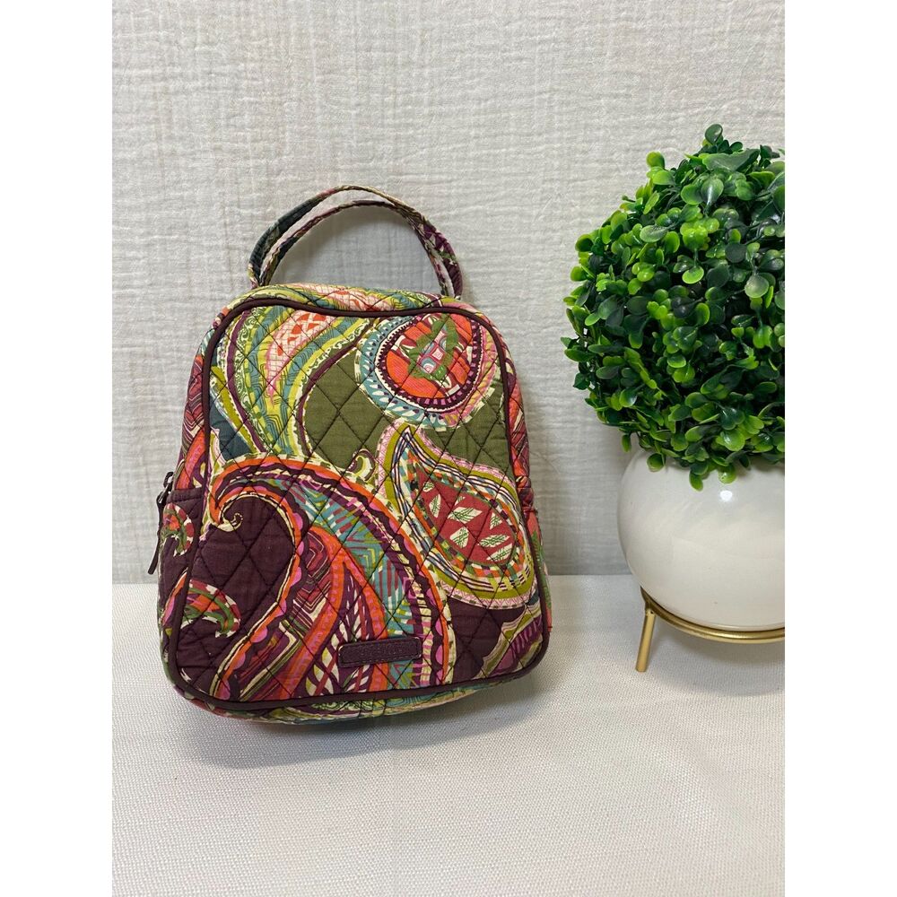 Vera Bradley Lunch Bunch Heirloom Paisley Quilted Cotton Multicolor Work School